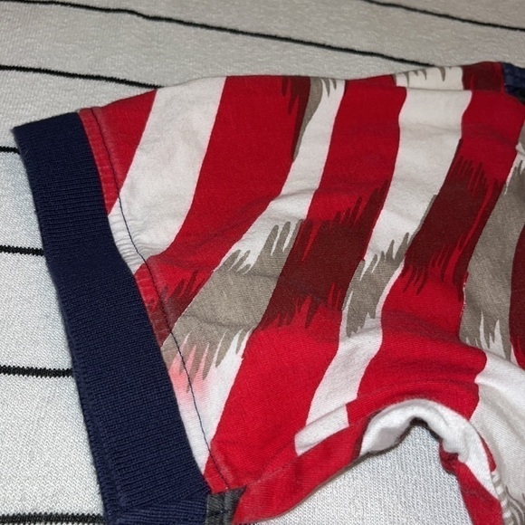 CT American Flag Red White and Blue Graphic Polo Shirt - Picture 9 of 11